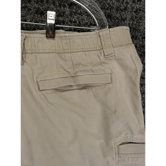 LL Bean Shorts Mens 38 (Tag 36) Beige Natural Fit Stretch Canvas Casual Outdoor - Picture 12 of 12